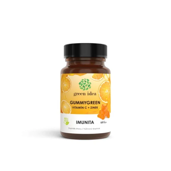 Gummygreen - Vitamín C + zinok 60 ks - Green idea