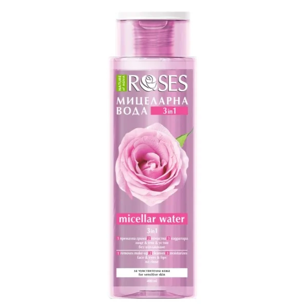 HYDRA PLUS micelárna voda 3v1 pre citlivú pokožku 400 ml - NATURE OF AGIVA