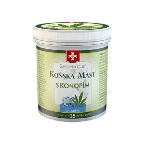 Konská masť s konope chladivá 250 ml SwissMedicus