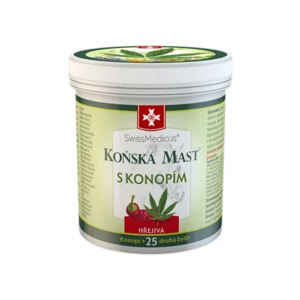 Konská masť s konope hrejivá 250 ml SwissMedicus