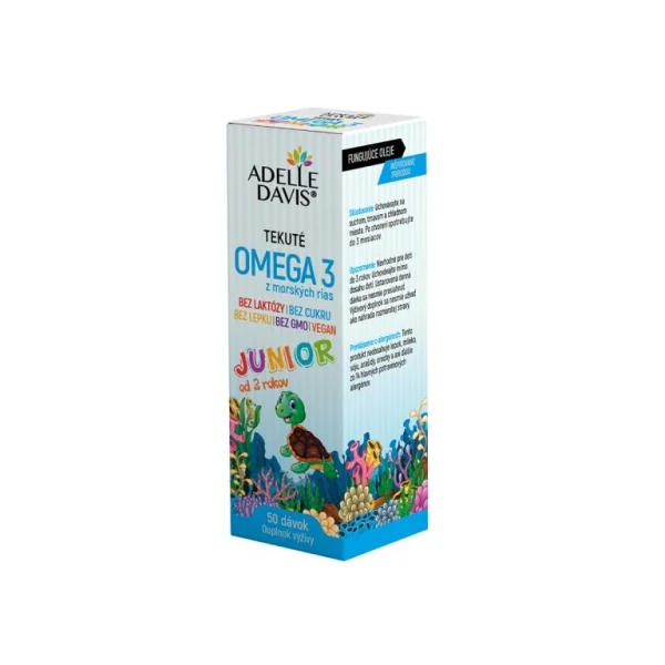 Omega 3 z morských rias JUNIOR 50 dávok - Adelle Davis