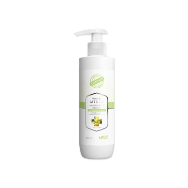 Prírodné mydlo s antimikrobiálnou prísadou s prírodnými extraktmi 200 ml – Green idea