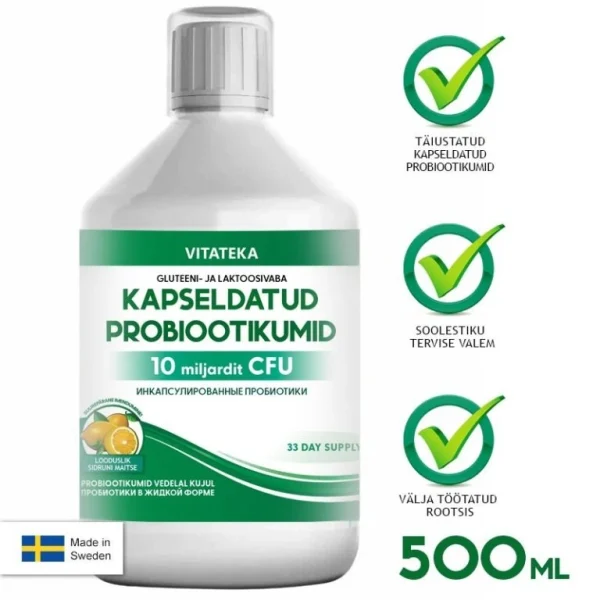 Probiotiká s citrónovou príchuťou Vitateka 500 ml