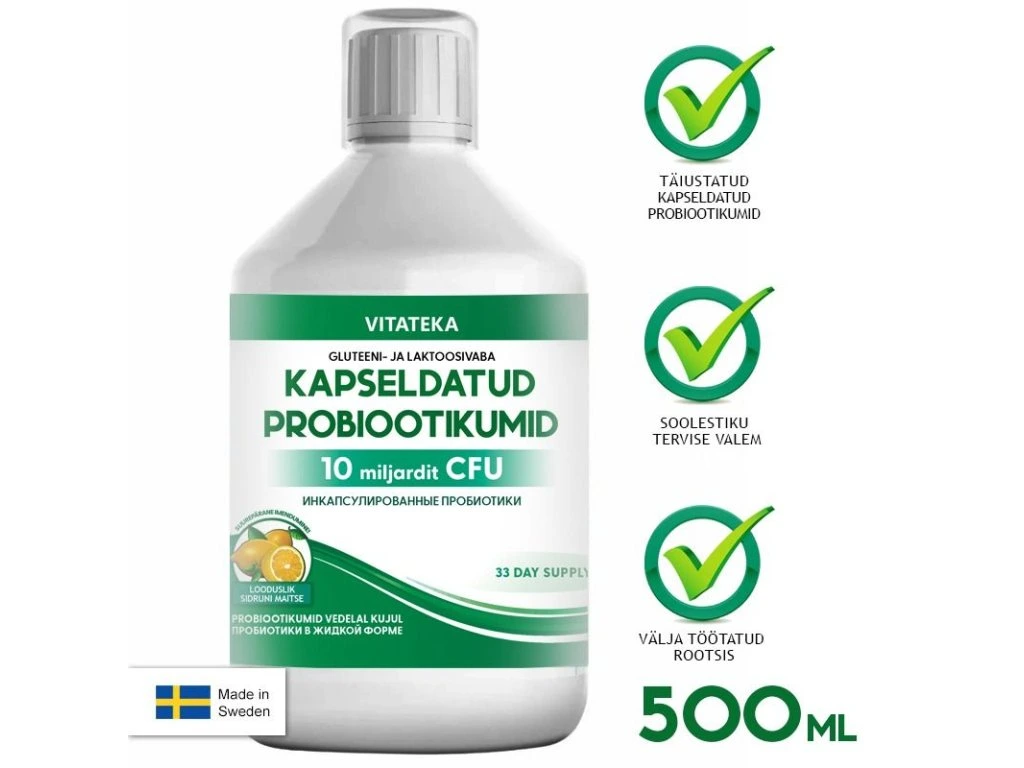 Probiotiká s citrónovou príchuťou Vitateka 500 ml