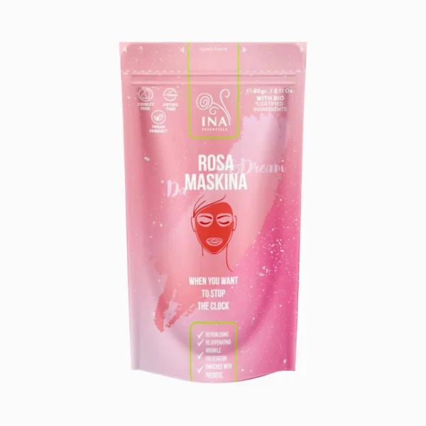 Ružová pleťová maska INA Essentials 60 g