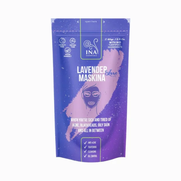 Levanduľová pleťová maska INA Essentials 60 g