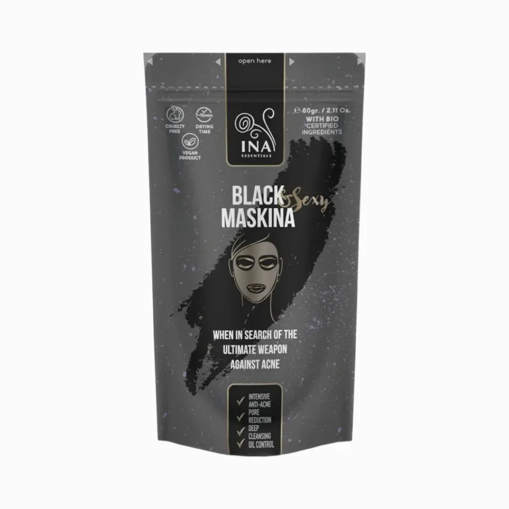 Cierna pletova maska na mastnu plet INA Essentials 60 g