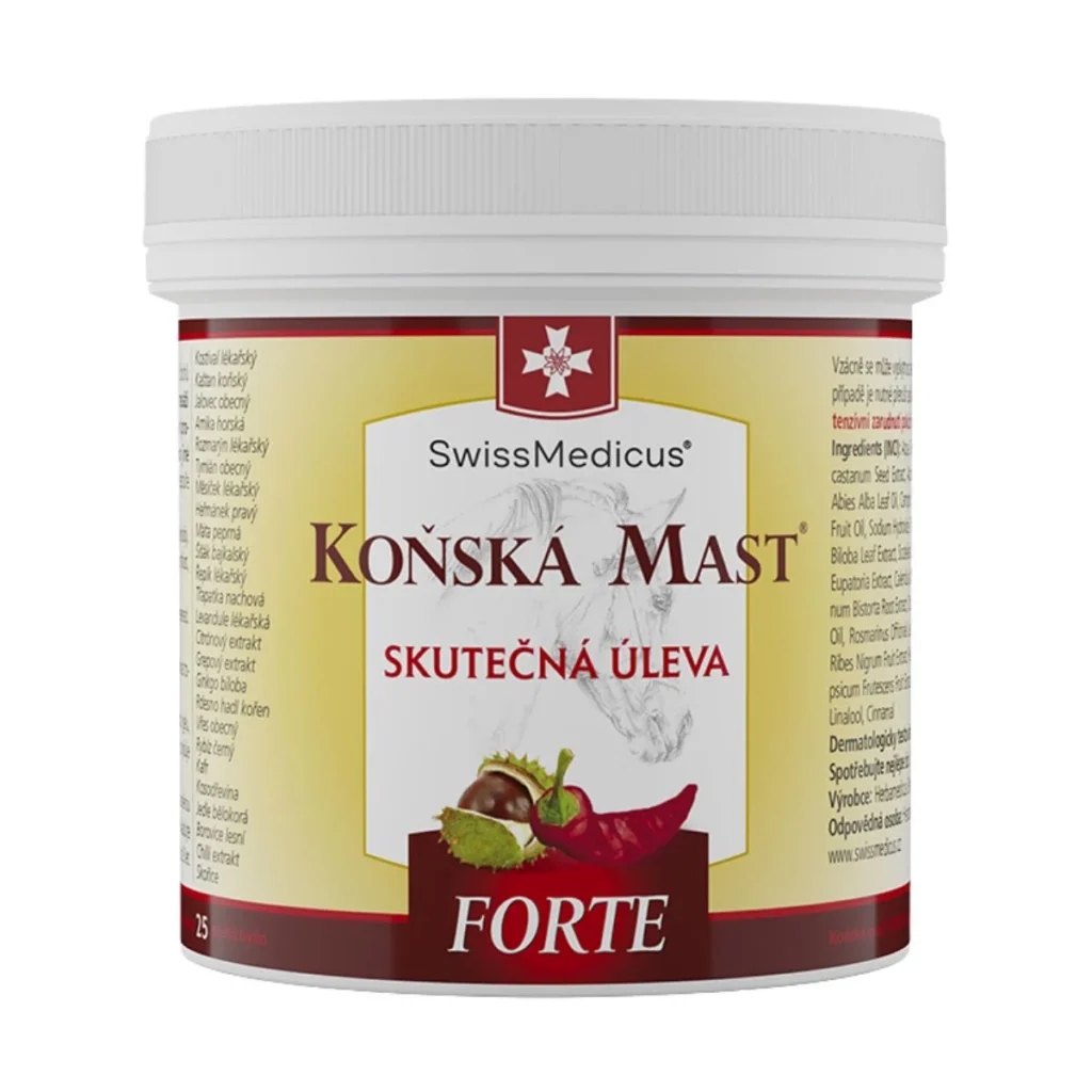 Konská masť FORTE hrejivá 500 ml SwissMedicus