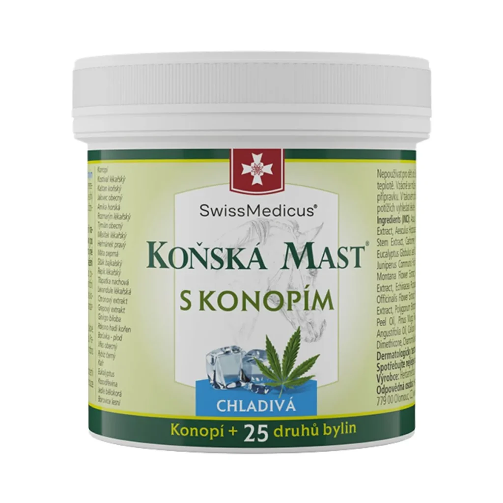 Konská masť s konope chladivá SwissMedicus 500 ml