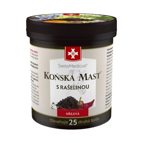 Konská masť hrejivá s rašelinou SwissMedicus 250 ml