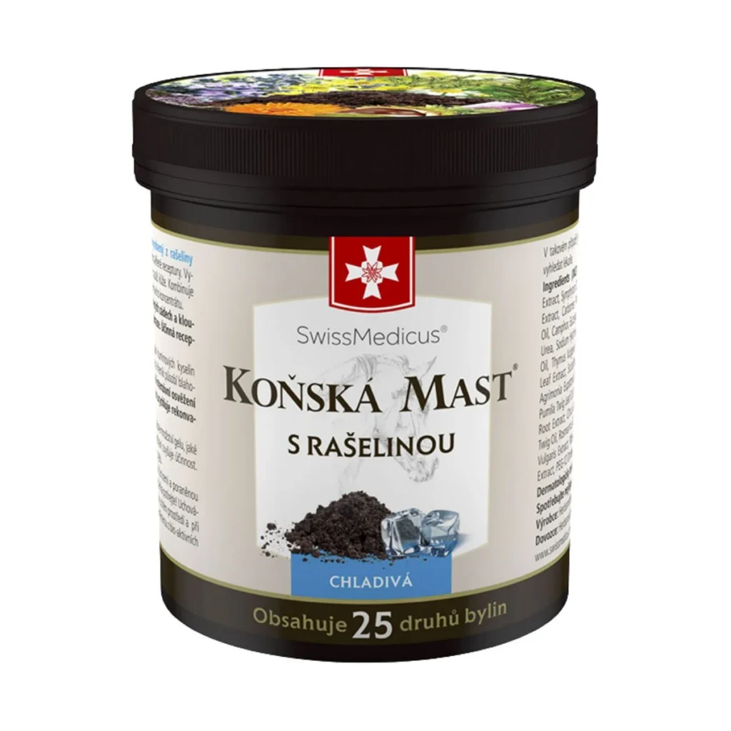 Konská masť chladivá s rašelinou SwissMedicus 250 ml