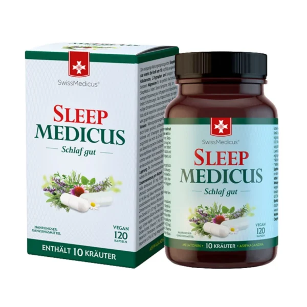 SleepMedicus SwissMedicus 120 kapsúl – doplnok výživy na spánok a relaxáciu
