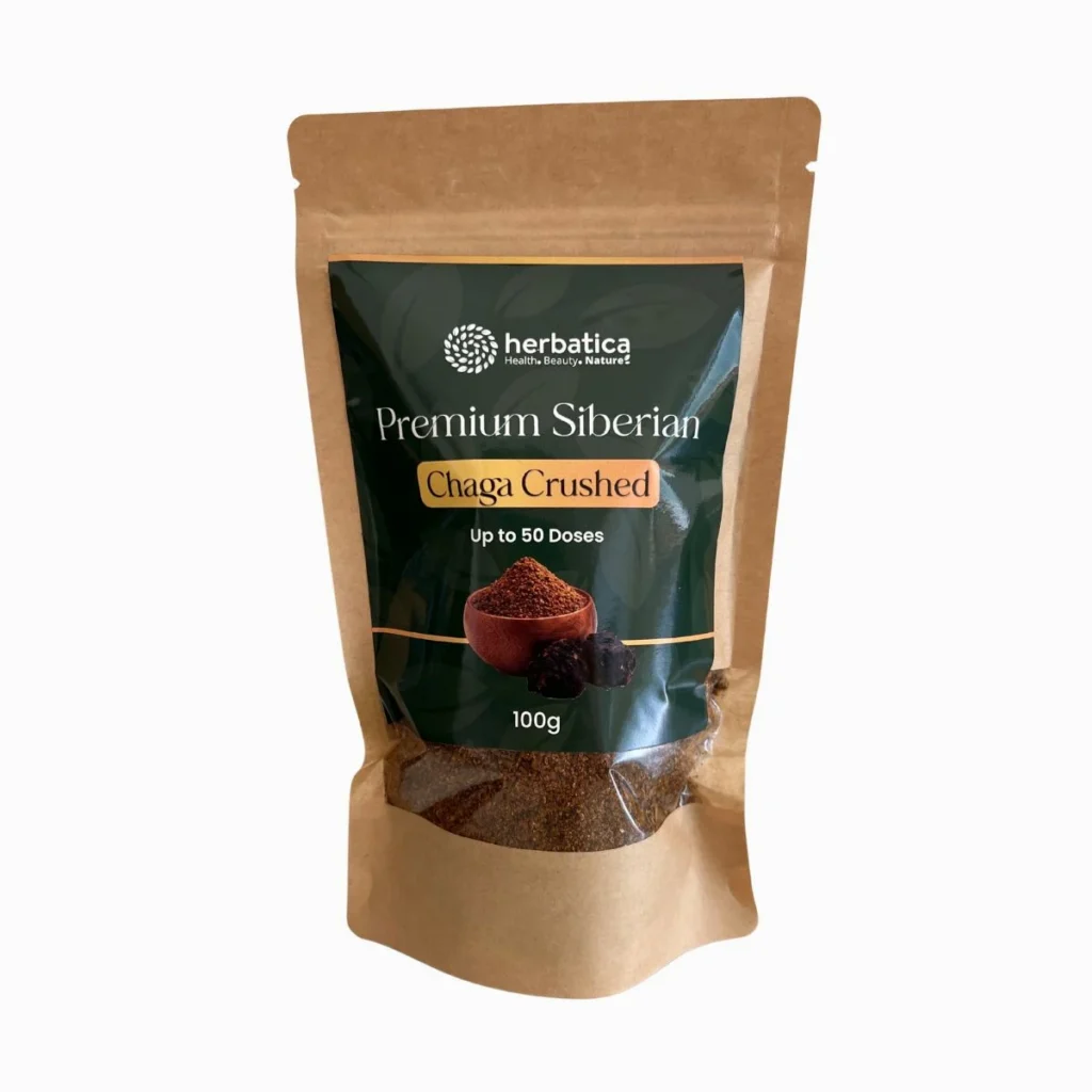 Čaga sibírska drť 100 g Herbatica balenie produktu